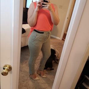 Zara drawstring printed pants